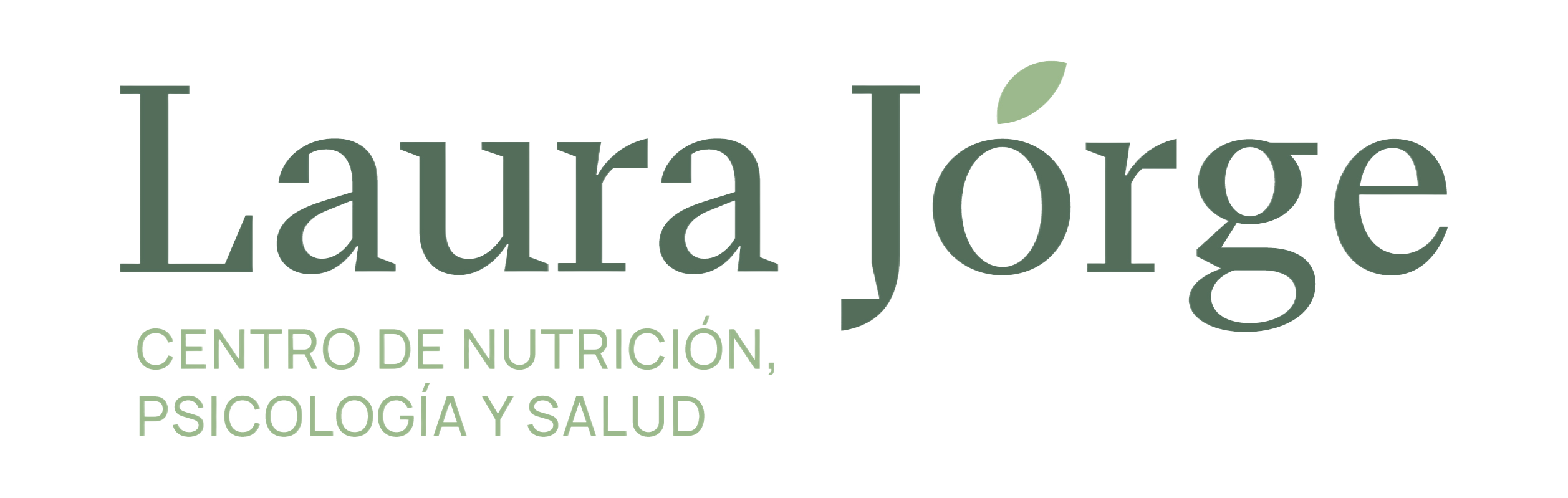Logo Laura Jorge — Centro de nutrición, psicología y salud